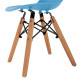 ΚΑΡΕΚΛΑ TWIST KID ΤΜΧ.HM8453.08 ΞΥΛΙΝΑ ΠΟΔΙΑ & ΚΑΘΙΣΜΑ ΜΠΛΕ PP 30,5Χ33Χ59 ΕΚ - 4τεμ **
