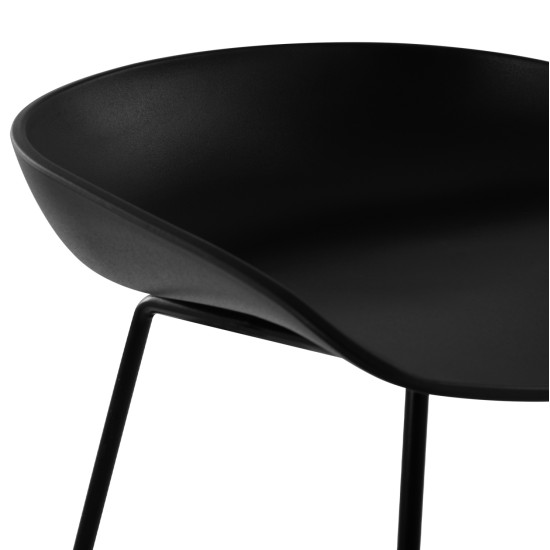 ΣΚΑΜΠΟ ΜΕΤΑΛΛΙΚΟ NAILA HM8450.02 ΜΕ ΚΑΘΙΣΜΑ PP ΜΑΥΡΟ 47x47x83 εκ. - 2τεμ ** ΣΚΑΜΠΟ ΜΕΤΑΛΛΙΚΟ NAILA HM8450.02 ΜΕ ΚΑΘΙΣΜΑ PP ΜΑΥΡΟ 47x47x83 εκ. - 2τεμ **