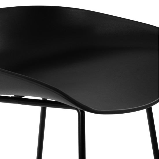 ΣΚΑΜΠΟ ΜΕΤΑΛΛΙΚΟ NAILA HM8450.02 ΜΕ ΚΑΘΙΣΜΑ PP ΜΑΥΡΟ 47x47x83 εκ. - 2τεμ ** ΣΚΑΜΠΟ ΜΕΤΑΛΛΙΚΟ NAILA HM8450.02 ΜΕ ΚΑΘΙΣΜΑ PP ΜΑΥΡΟ 47x47x83 εκ. - 2τεμ **