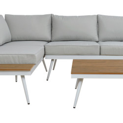 Καναπεσ γωνια sabine αλουμινιου με τραπεζι εξ.χωρου λευκο hm5126.11 ** Καναπεσ γωνια sabine αλουμινιου με τραπεζι εξ.χωρου λευκο hm5126.11 **