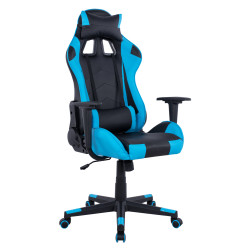 Πολυθρονα gaming winter hm1137.08 μαυρο-σιελ pu 68χ67χ130 εκ ** Πολυθρονα gaming winter hm1137.08 μαυρο-σιελ pu 68χ67χ130 εκ **