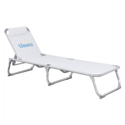 Ξαπλωστρα παραλιασ almira hm5054.03 βαρεωσ τυπου λευκη αλουμινιου 188x58x31-81 cm. **