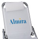 Ξαπλωστρα παραλιασ almira hm5054.03 βαρεωσ τυπου λευκη αλουμινιου 188x58x31-81 cm. **