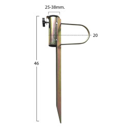Βαση ομπρελασ μεταλλικη φ42 φυτευτη απο ατσαλι hm6027 ** Βαση ομπρελασ μεταλλικη φ42 φυτευτη απο ατσαλι hm6027 **