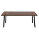Τραπεζι αλουμινιου taber με polywood 200x100 γκρι hm5131.12 **