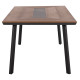 Τραπεζι αλουμινιου taber με polywood 200x100 γκρι hm5131.12 **