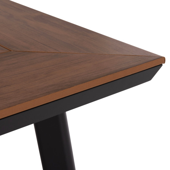 Τραπεζι αλουμινιου taber με polywood 200x100 γκρι hm5131.12 **
