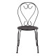 Καρεκλα μεταλλικη amore μαυρη 42x48x90 εκ. hm5007.11 ** Καρεκλα μεταλλικη amore μαυρη 42x48x90 εκ. hm5007.11 **