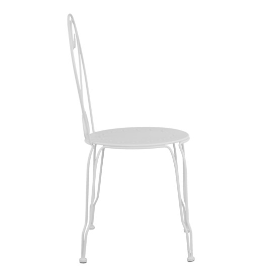Καρεκλα μεταλλικη amore λευκη 42x48x90 εκ. hm5007.12 **