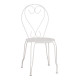 Καρεκλα μεταλλικη amore λευκη 42x48x90 εκ. hm5007.12 **