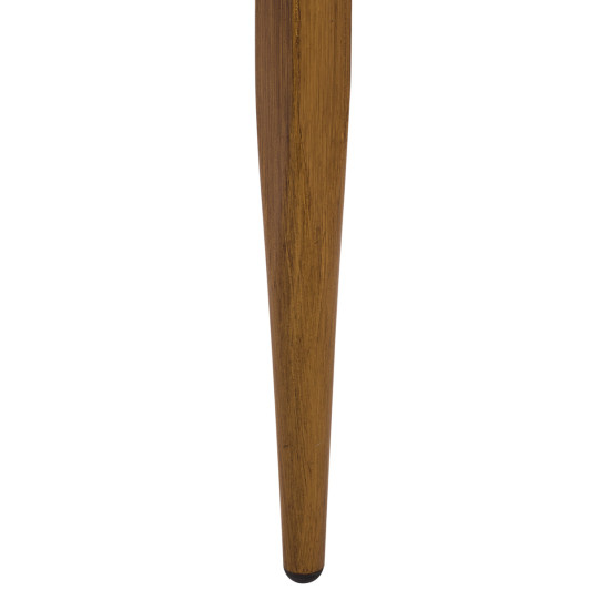 Τραπεζι meir σαλονιου αλουμινιου bamboo look με γυαλι 100χ58χ46 hm5551.01 **