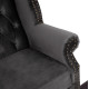 Πολυθρονα-μπερζερα γκρι βελουδο t.chesterfield polina 83x75x107yεκ.hm0053.10 **