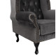 Πολυθρονα-μπερζερα γκρι βελουδο t.chesterfield polina 83x75x107yεκ.hm0053.10 **