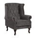 Πολυθρονα-μπερζερα γκρι βελουδο t.chesterfield polina 83x75x107yεκ.hm0053.10 **