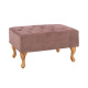 Ταμπουρε t.chesterfield emma hm226.05 σαπιο μηλο βελουδο-ποδια σε φυσικο 78x46x40y **