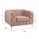 Πολυθρονα albert t.chesterfield σαπιο μηλο βελουδο hm3130.05 120χ88χ74υεκ. **