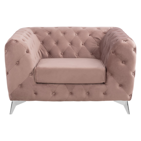 Πολυθρονα albert t.chesterfield σαπιο μηλο βελουδο hm3130.05 120χ88χ74υεκ. **