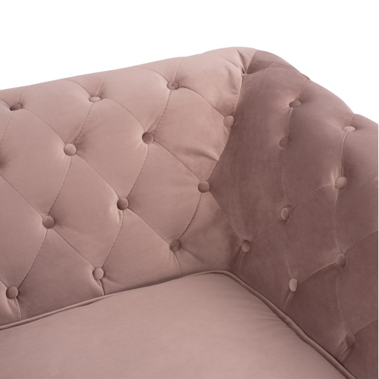 Πολυθρονα albert t.chesterfield σαπιο μηλο βελουδο hm3130.05 120χ88χ74υεκ. **