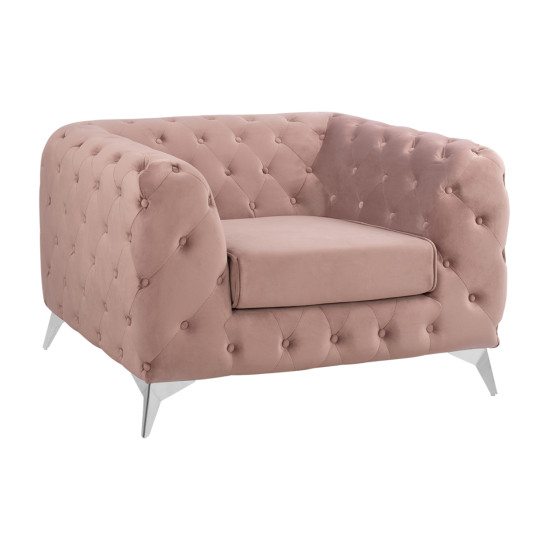 Πολυθρονα albert t.chesterfield σαπιο μηλο βελουδο hm3130.05 120χ88χ74υεκ. **