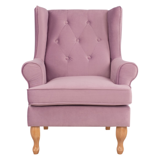 Πολυθρονα μπερζερα λιλα βελουδο brandon 81χ83χ101υ εκ.hm3073.12 ** Πολυθρονα μπερζερα λιλα βελουδο brandon 81χ83χ101υ εκ.hm3073.12 **