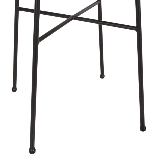 Σετ εξωτερικου χωρου 3τμχ allegra hm10476 wicker μπεζ-μεταλλο μαυρο **