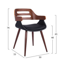 Πολυθρονακι συνεργασιασ superior pro καρυδι-μαυρο pu hm8491.01 50χ53χ76υ εκ. ** Πολυθρονακι συνεργασιασ superior pro καρυδι-μαυρο pu hm8491.01 50χ53χ76υ εκ. **