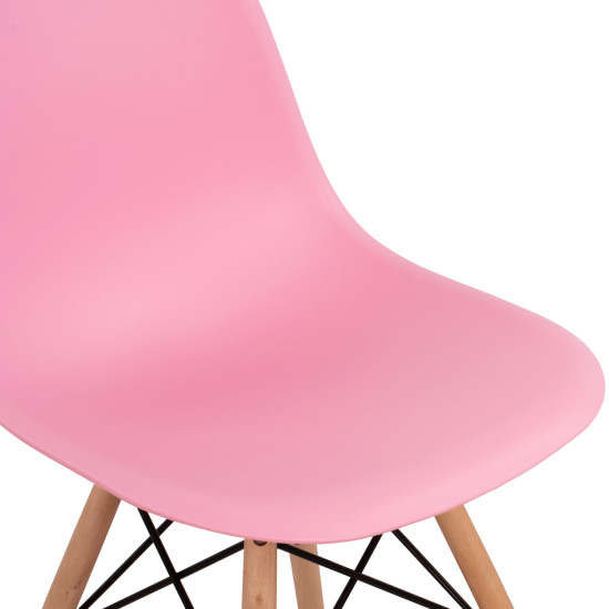 ΚΑΡΕΚΛΑ ΜΕ ΞΥΛΙΝΑ ΠΟΔΙΑ ΚΑΙ ΚΑΘΙΣΜΑ TWIST PP ΡΟΖ HM8460.05 46x50x82 εκ. - 4τεμ ** ΚΑΡΕΚΛΑ ΜΕ ΞΥΛΙΝΑ ΠΟΔΙΑ ΚΑΙ ΚΑΘΙΣΜΑ TWIST PP ΡΟΖ HM8460.05 46x50x82 εκ. - 4τεμ **