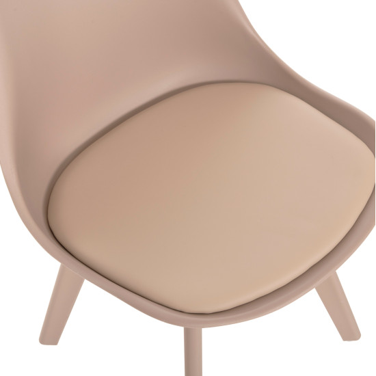 ΚΑΡΕΚΛΑ VEGAS HM0033.45 ΜΕ ΠΟΔΙΑ ΠΟΛΥΠΡΟΠΥΛΕΝΙΟΥ ΚΑΙ ΚΑΘΙΣΜΑ PP ΚΑΠΟΥΤΣΙΝΟ 49x55,5x84Υ - 4τεμ **