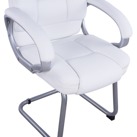 Καρεκλα dhara με pu λευκο sora hm1144.02 63χ67χ112 εκ **