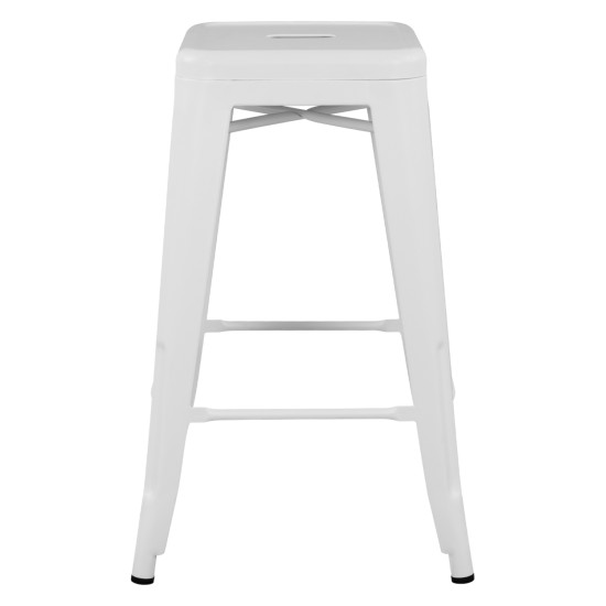 Σκαμπο μεσαιου υψουσ μεταλλικο hm8573.21 melita σε λευκο ματ 43x43x67yεκ. ** Σκαμπο μεσαιου υψουσ μεταλλικο hm8573.21 melita σε λευκο ματ 43x43x67yεκ. **