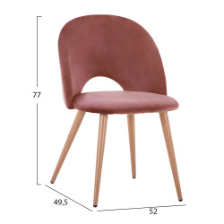 ΚΑΡΕΚΛΑ SADIE ΒΕΛΟΥΔΟ ΣΑΠΙΟ ΜΗΛΟ ΚΑΙ ΜΕΤΑΛΛΙΚΑ ΠΟΔΙΑ HM8544.02 52x49,5x77Υ εκ. - 3τεμ ** ΚΑΡΕΚΛΑ SADIE ΒΕΛΟΥΔΟ ΣΑΠΙΟ ΜΗΛΟ ΚΑΙ ΜΕΤΑΛΛΙΚΑ ΠΟΔΙΑ HM8544.02 52x49,5x77Υ εκ. - 3τεμ **