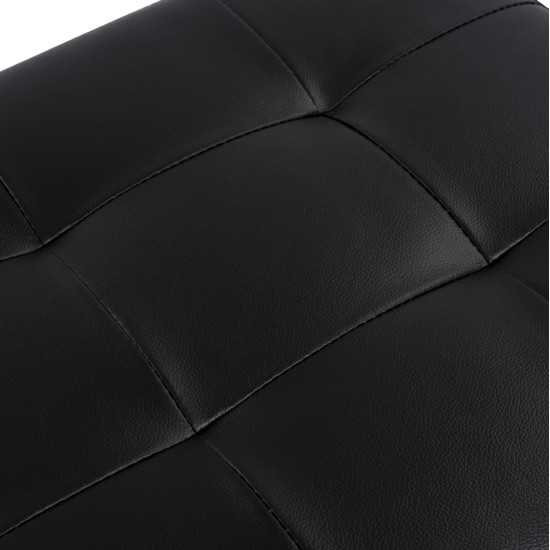 Σκαμπο pu με αποθηκευτικο χωρο triscube μαυρο hm223.01 121x51.5x50υ εκ. **