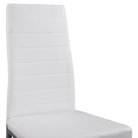 ΚΑΡΕΚΛΑ ΜΕΤΑΛΛΙΚΗ LADY HM0037.11 ΛΕΥΚΟ PU ΜΕΤΑΛΛΙΚΟ ΣΚΕΛΕΤΟ K/D 40x48x95Y εκ. - 4τεμ ** ΚΑΡΕΚΛΑ ΜΕΤΑΛΛΙΚΗ LADY HM0037.11 ΛΕΥΚΟ PU ΜΕΤΑΛΛΙΚΟ ΣΚΕΛΕΤΟ K/D 40x48x95Y εκ. - 4τεμ **