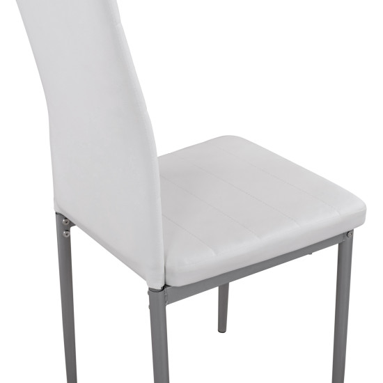 ΚΑΡΕΚΛΑ ΜΕΤΑΛΛΙΚΗ LADY HM0037.11 ΛΕΥΚΟ PU ΜΕΤΑΛΛΙΚΟ ΣΚΕΛΕΤΟ K/D 40x48x95Y εκ. - 4τεμ ** ΚΑΡΕΚΛΑ ΜΕΤΑΛΛΙΚΗ LADY HM0037.11 ΛΕΥΚΟ PU ΜΕΤΑΛΛΙΚΟ ΣΚΕΛΕΤΟ K/D 40x48x95Y εκ. - 4τεμ **