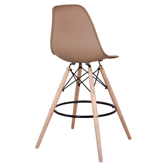 ΣΚΑΜΠΟ ΜΠΑΡ RENATA HM0173.45 ΚΑΠΟΥΤΣΙΝΟ 58x56x107Υ εκ. - 4τεμ **