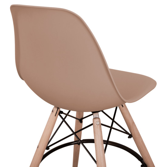 ΣΚΑΜΠΟ ΜΠΑΡ RENATA HM0173.45 ΚΑΠΟΥΤΣΙΝΟ 58x56x107Υ εκ. - 4τεμ **