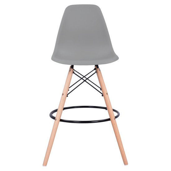 ΣΚΑΜΠΟ ΜΠΑΡ RENATA HM0173.10 ΓΚΡΙ 58x56x107Υ εκ. - 4τεμ **