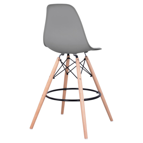 ΣΚΑΜΠΟ ΜΠΑΡ RENATA HM0173.10 ΓΚΡΙ 58x56x107Υ εκ. - 4τεμ **