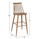 ΣΚΑΜΠΟ ΜΠΑΡ HM8459.25 VANESSA ΣΕ ΚΑΠΟΥΤΣΙΝΟ ΧΡΩΜΑ 43x49x107Υ εκ. - 2τεμ **