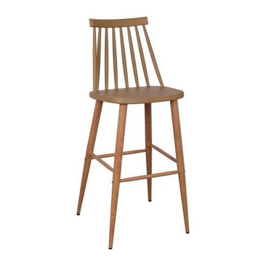 ΣΚΑΜΠΟ ΜΠΑΡ HM8459.25 VANESSA ΣΕ ΚΑΠΟΥΤΣΙΝΟ ΧΡΩΜΑ 43x49x107Υ εκ. - 2τεμ **