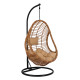 Κρεμαστη πολυθρονα φωλια callie hm5541.01 με wicker & μαξιλαρια μπεζ φ95χ195υ εκ. **