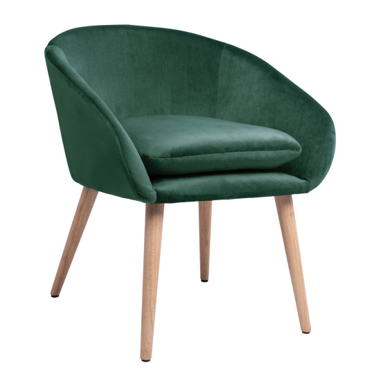 Πολυθρονα ellie hm8391.03 απο κυπαρισσι βελουδο 60x63x70υ εκ. **