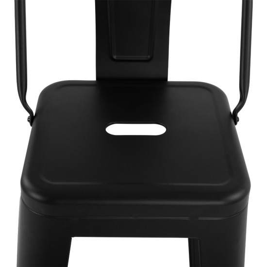 Σκαμπο bar μεταλλικο melita me πλατη μαυρο ματ 43χ43χ95υεκ. hm8643.22 ** Σκαμπο bar μεταλλικο melita me πλατη μαυρο ματ 43χ43χ95υεκ. hm8643.22 **