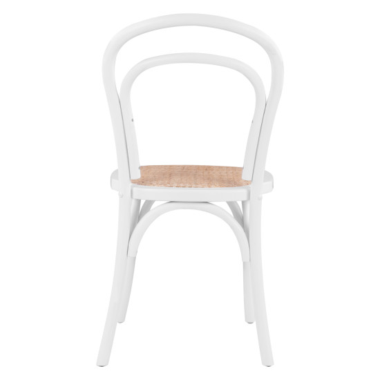 Ξυλινη καρεκλα βιεννησ aliyah στοιβαζομενη απο ξυλο οξιασ σε λευκο ματ hm8644.03 45x54x89 **