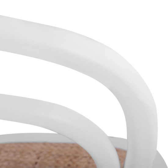 Ξυλινη καρεκλα βιεννησ aliyah στοιβαζομενη απο ξυλο οξιασ σε λευκο ματ hm8644.03 45x54x89 **