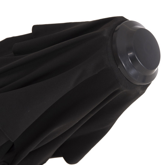 Ομπρελα alu επαγγελματικη κρεμαστη 3x3 360 μοιρων me μαυρο ακρυλικο πανι hm6025.03 **