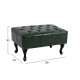 Ταμπουρε υποποδιο t.chesterfield emma hm226.08 pu κυπαρισσι-μαυρα ποδια 80x45x39yεκ. **
