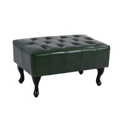 Ταμπουρε υποποδιο t.chesterfield emma hm226.08 pu κυπαρισσι-μαυρα ποδια 80x45x39yεκ. **