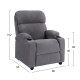 Πολυθρονα γκρι βελουδο relax με μηχανισμο hm0122.10 80x92x102υ εκ. **