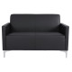 Καναπεσ 2θεσιοσ nellie hm3159.21 με μαυρο pu 113x71x71υ εκ. **